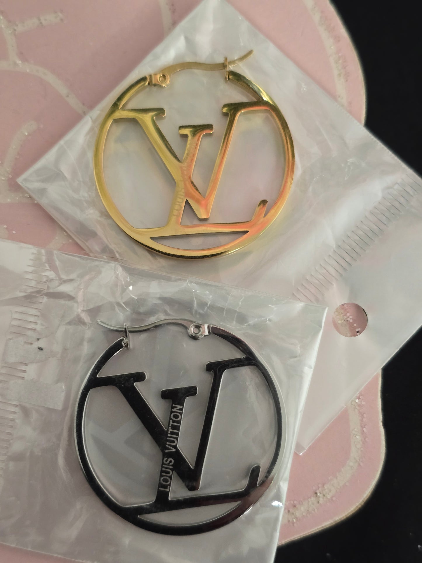 Gold or Silver Stainless Steel Hoop Earrings (ON SALE)