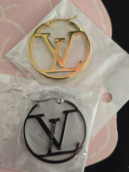Gold or Silver Stainless Steel Hoop Earrings (ON SALE)