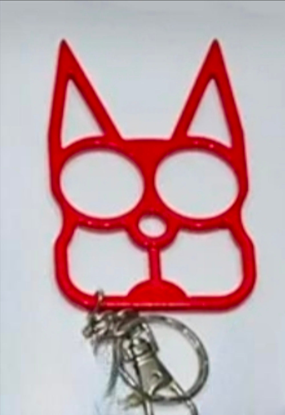 Safety Cat Keychains (Available in Blue, Black, Gold, Pink, Purple, LEOPARD Print, with or without Rhinestones