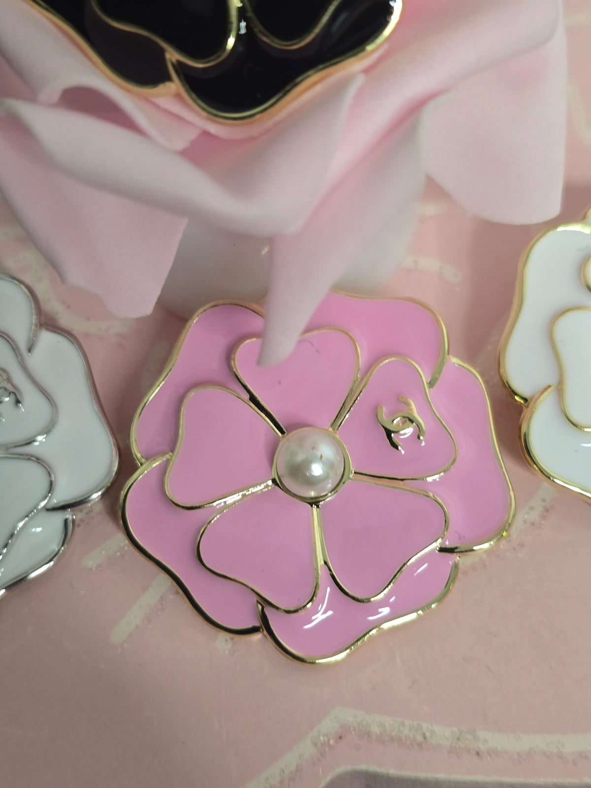 Gold or Silver Rhinestone Brooches (Handmade)