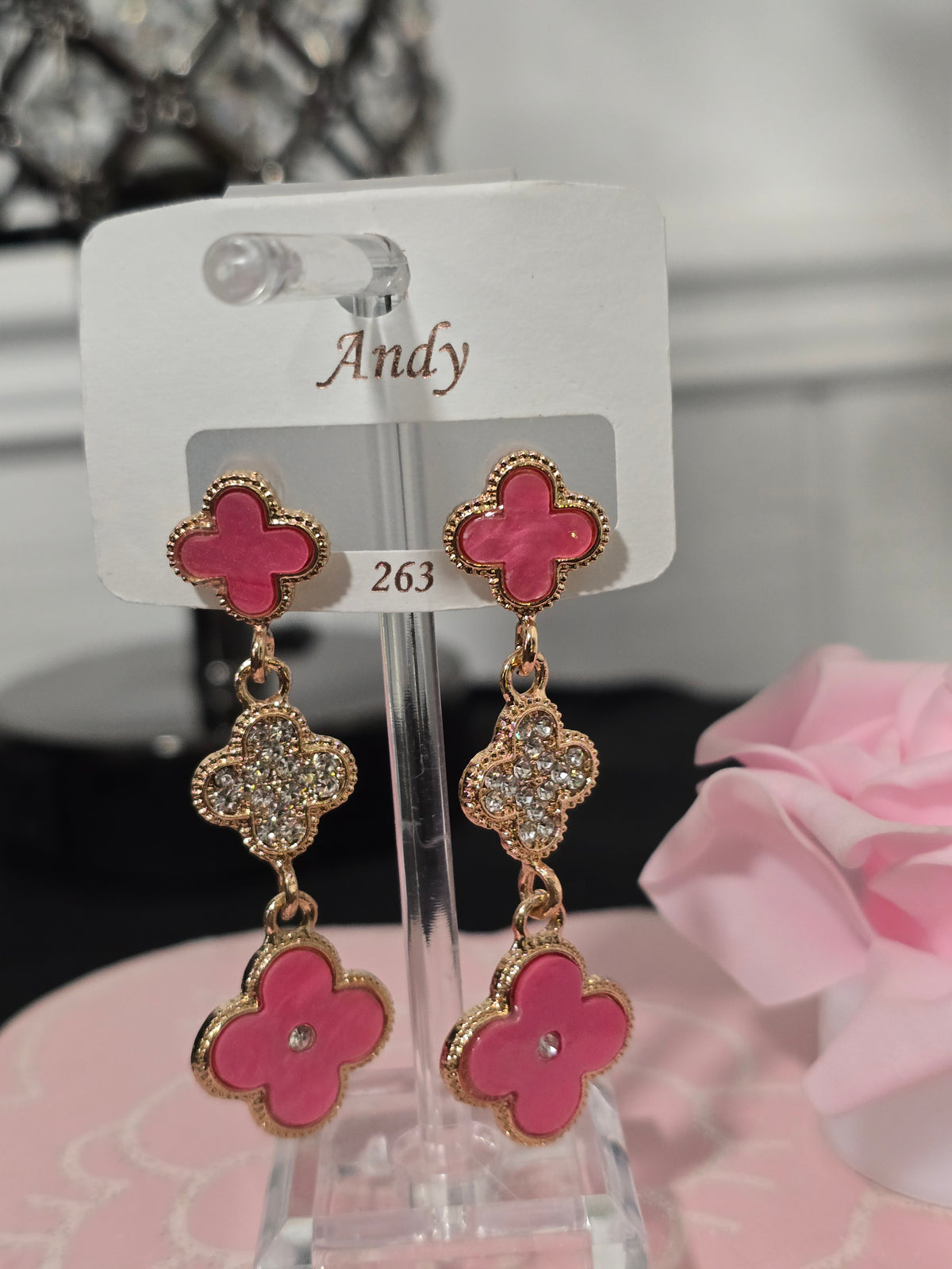 Dangling Clover Earrings