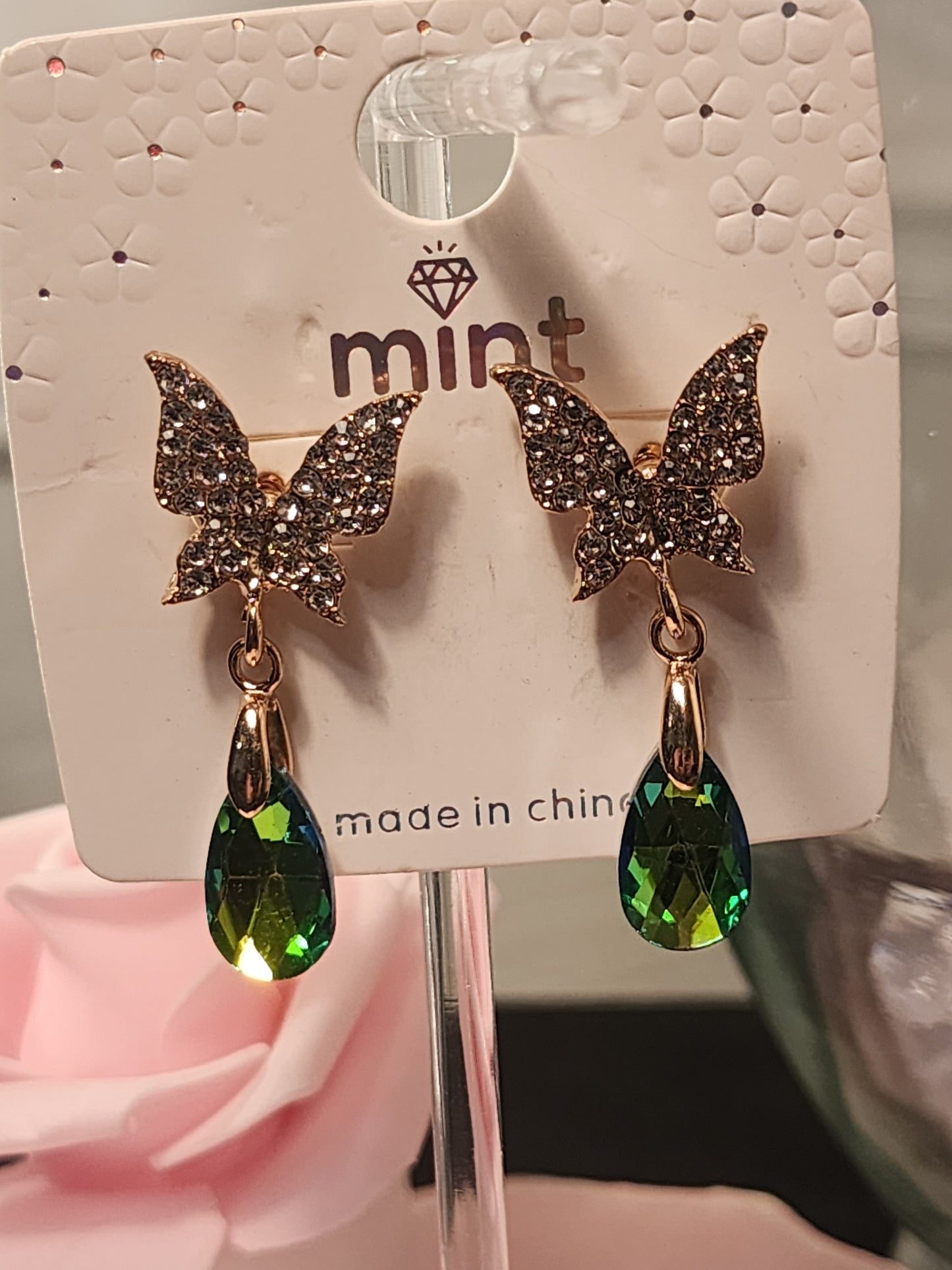 Gold Butterfly Earrings