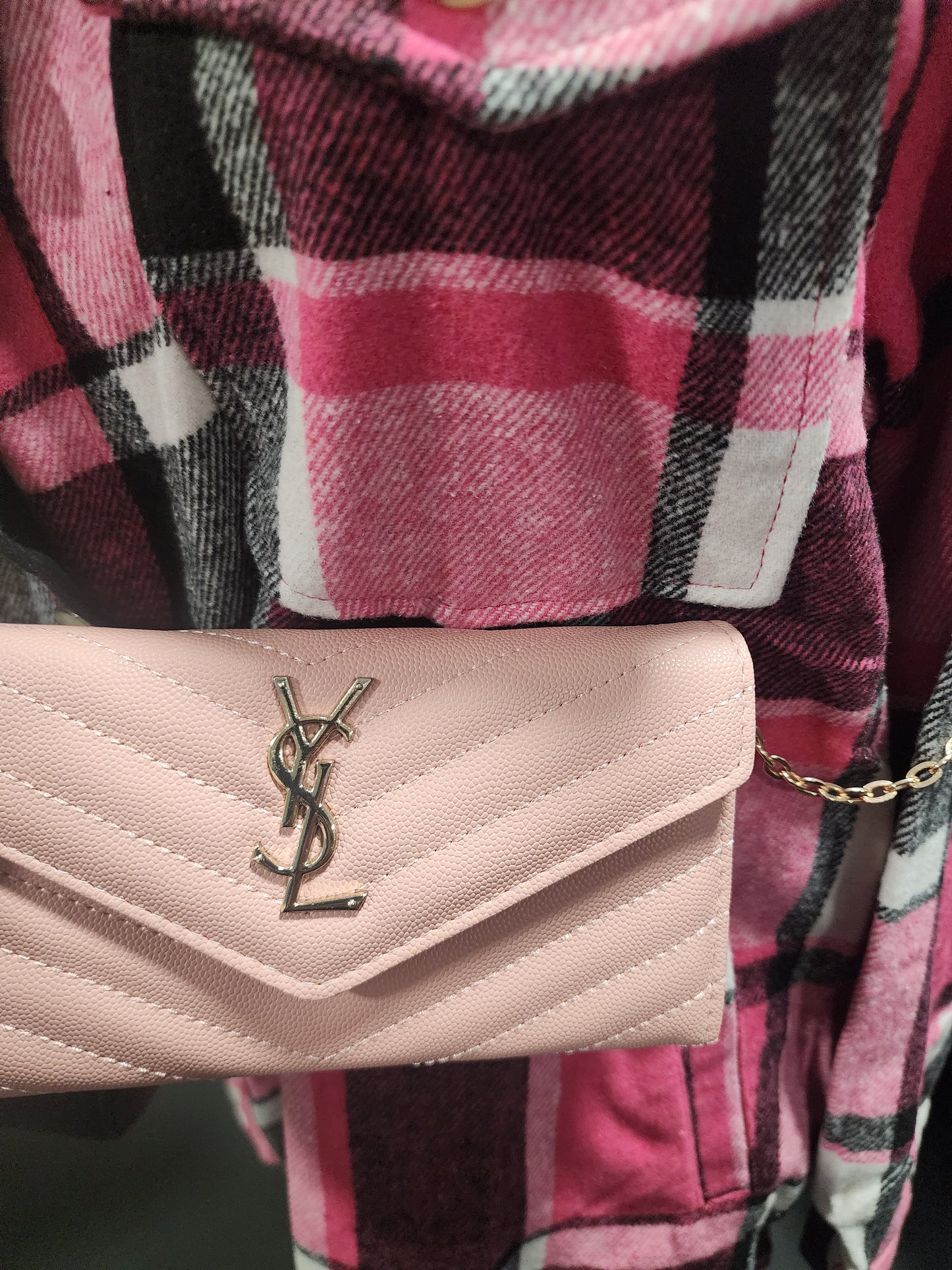 Pink and Gold Crossbody/Wallet