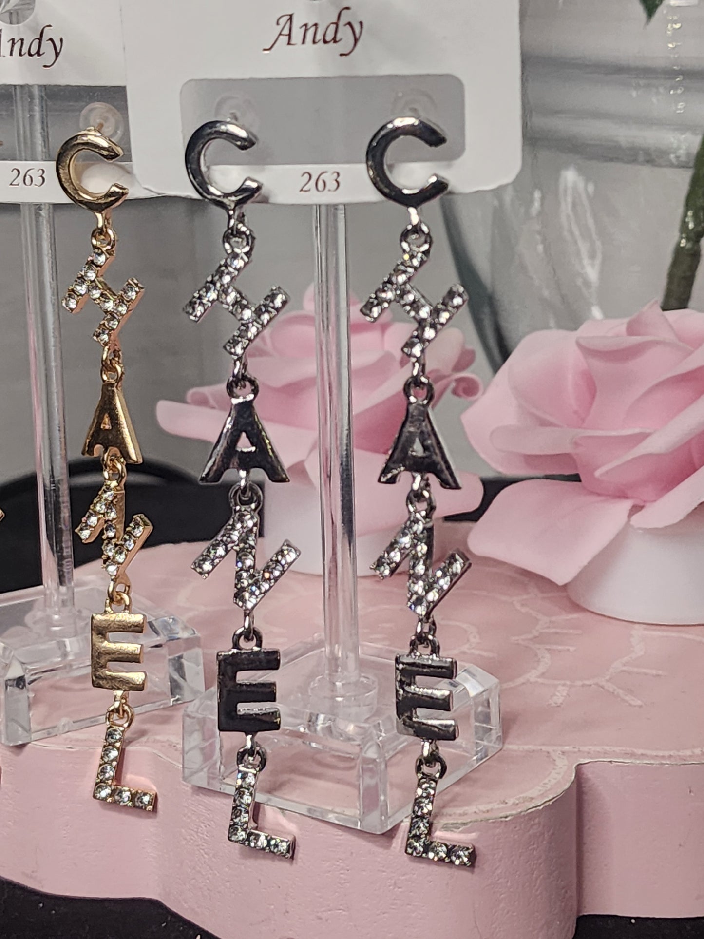 Dangling Gold or Silver Earrings