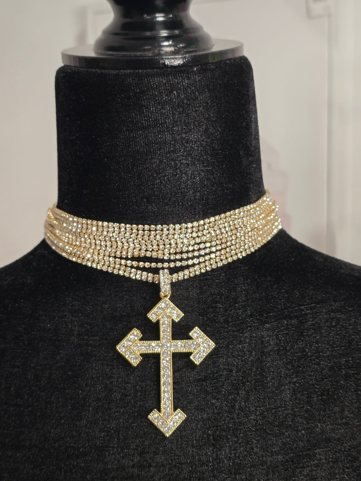 Chunky Staement Piece Clavicle Necklaces with Cross Pendants (ON SALE)