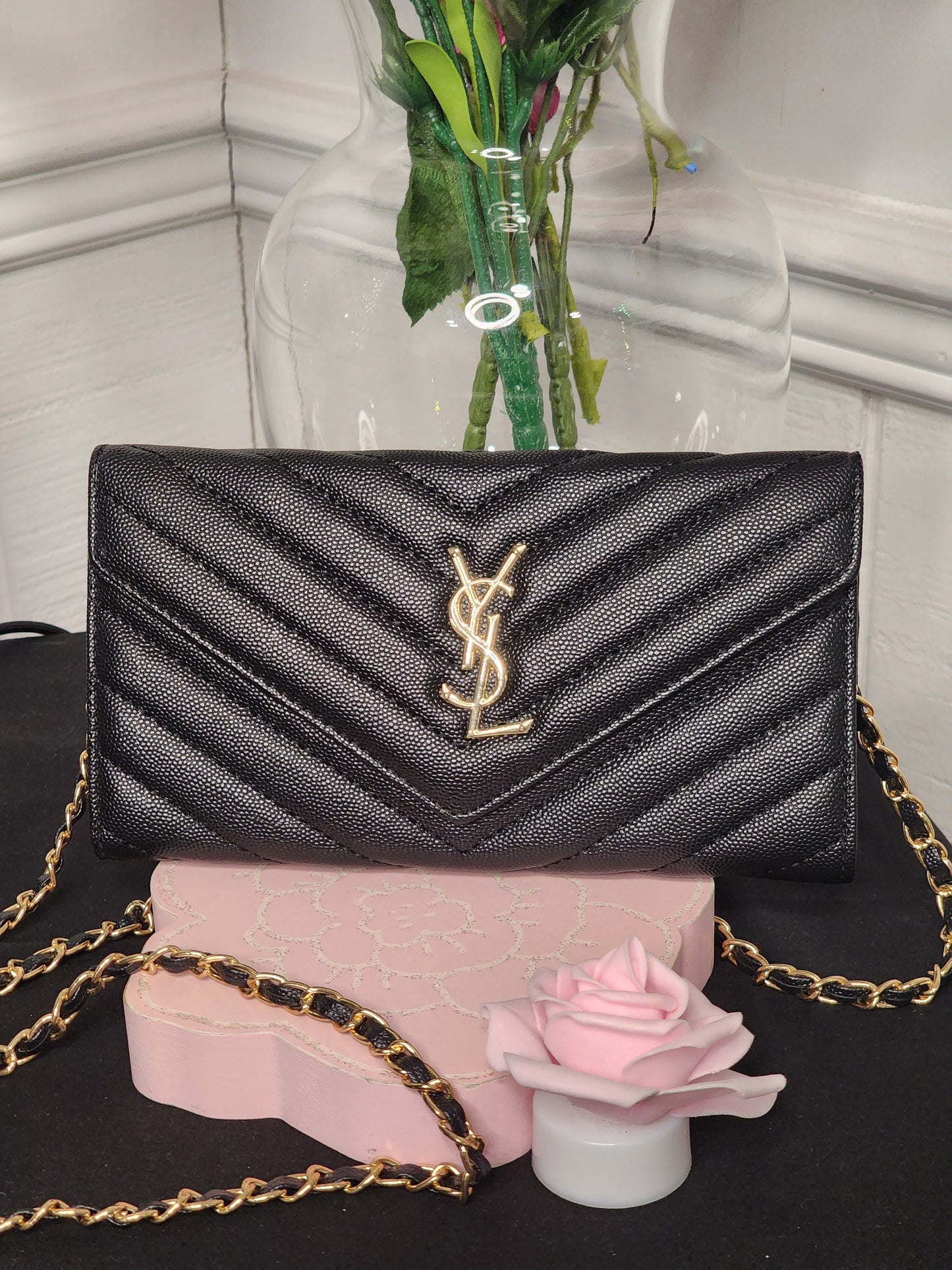 Pink and Gold Crossbody/Wallet