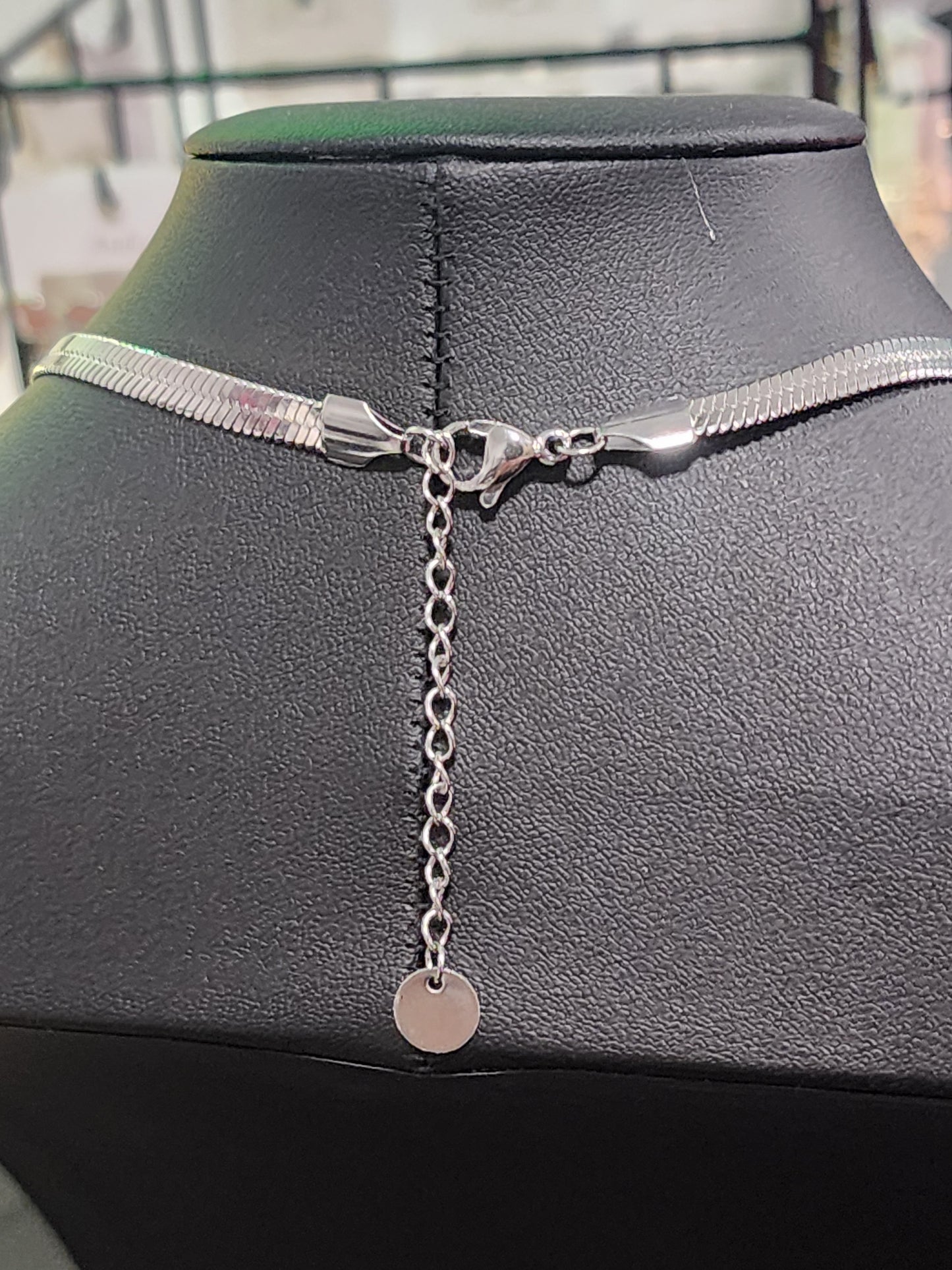 Silver Stainless Steel Necklace with Bracelet Set