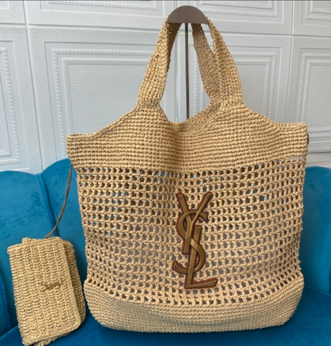 Summer Tote/ Beach Bag with Pouch