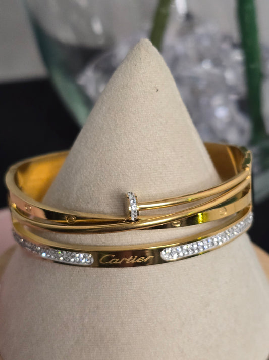 Fashion Nail Style Stainless Steel Bracelets (ON SALE)