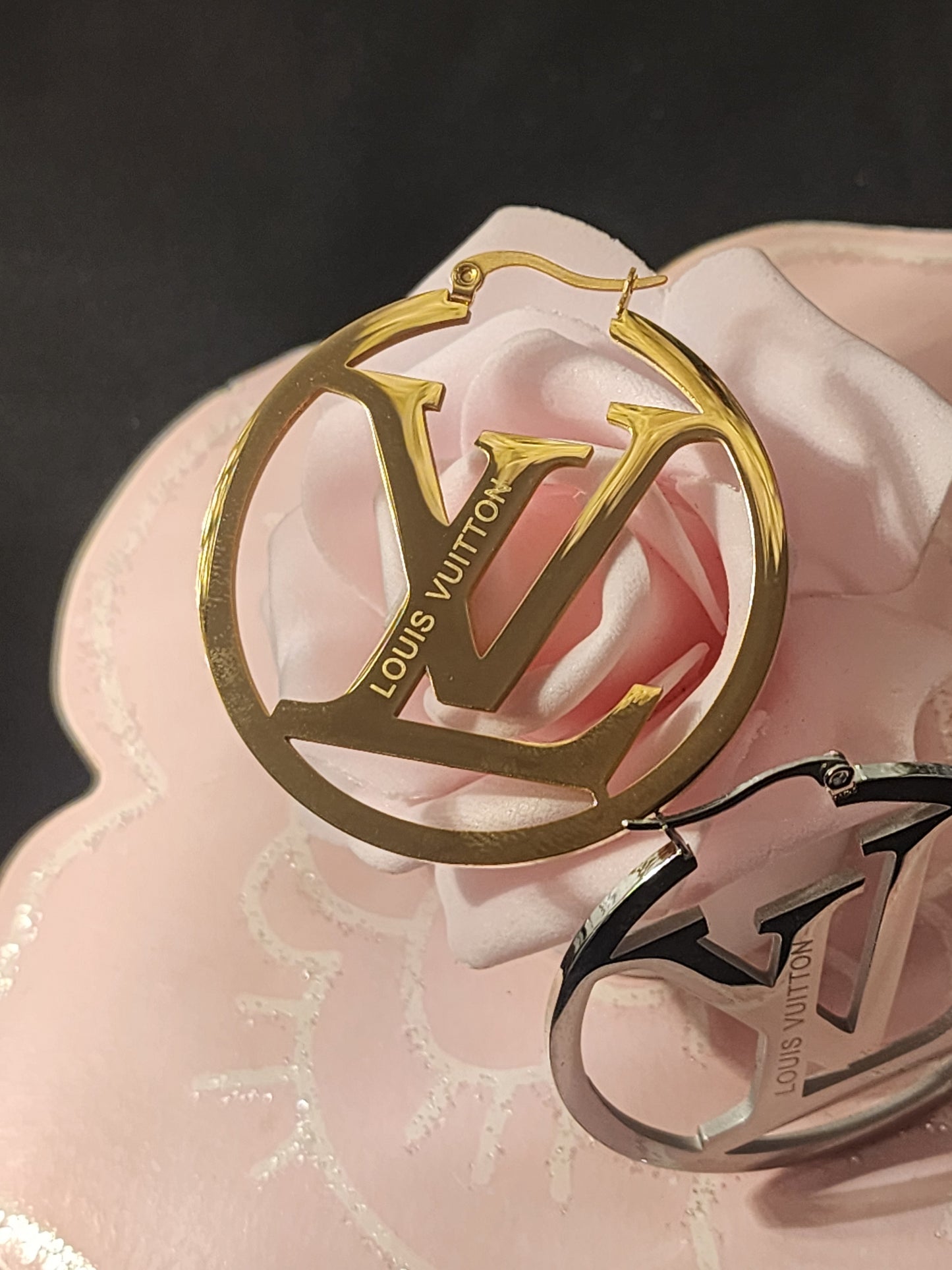 Costume Fashion (Upcycled Only) Stainless Steel Hoop Earrings
