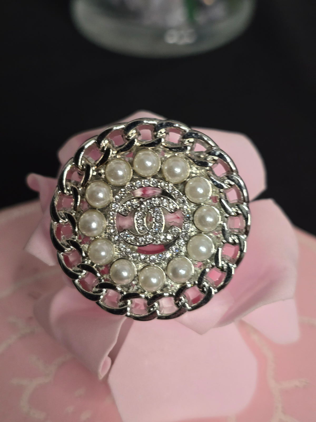 Gold or Silver Rhinestone Brooches (Handmade)