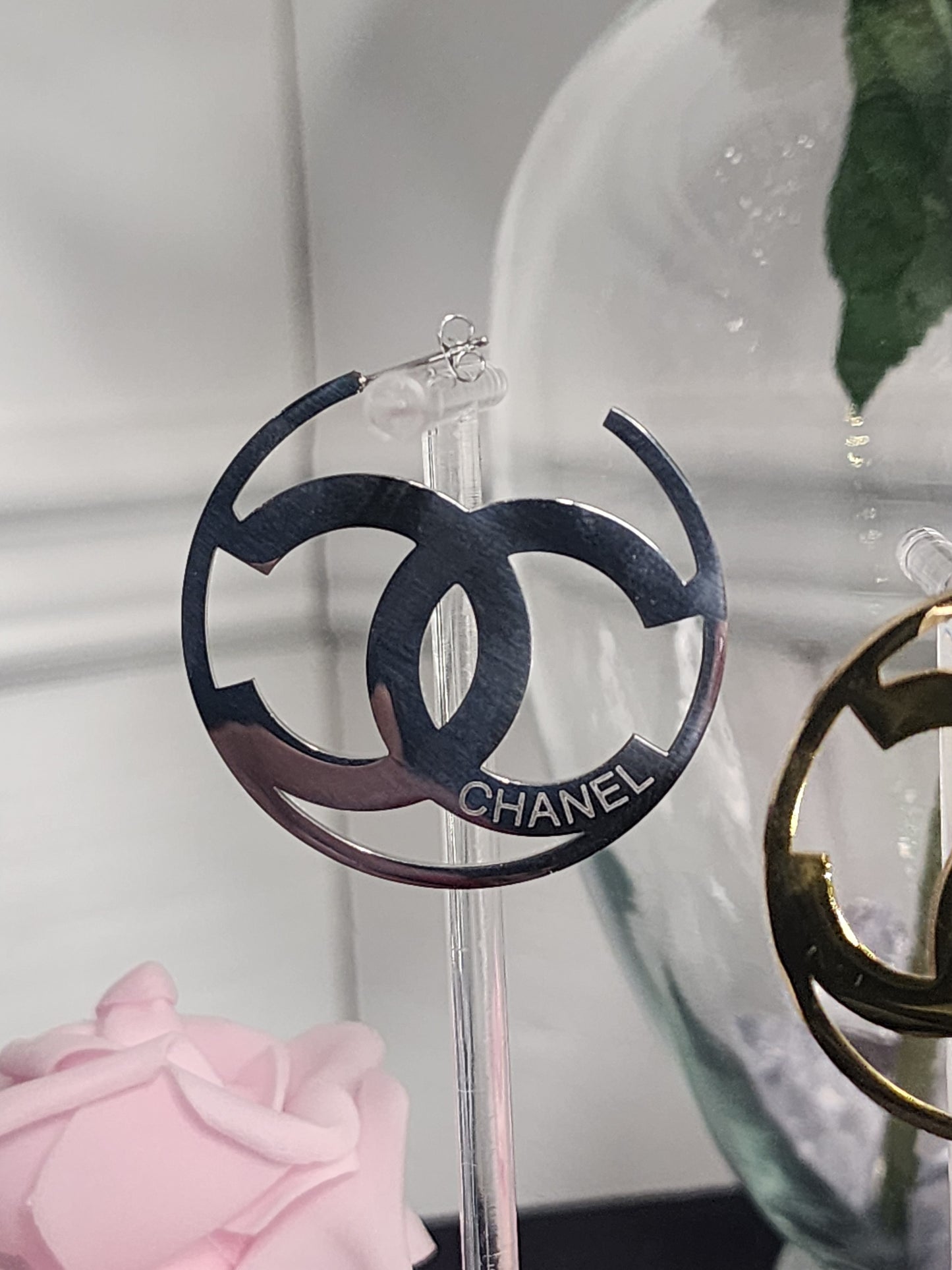 BACK IN STOCK Gold or Silver Fashion Stainless Steel Hoop Earrings
