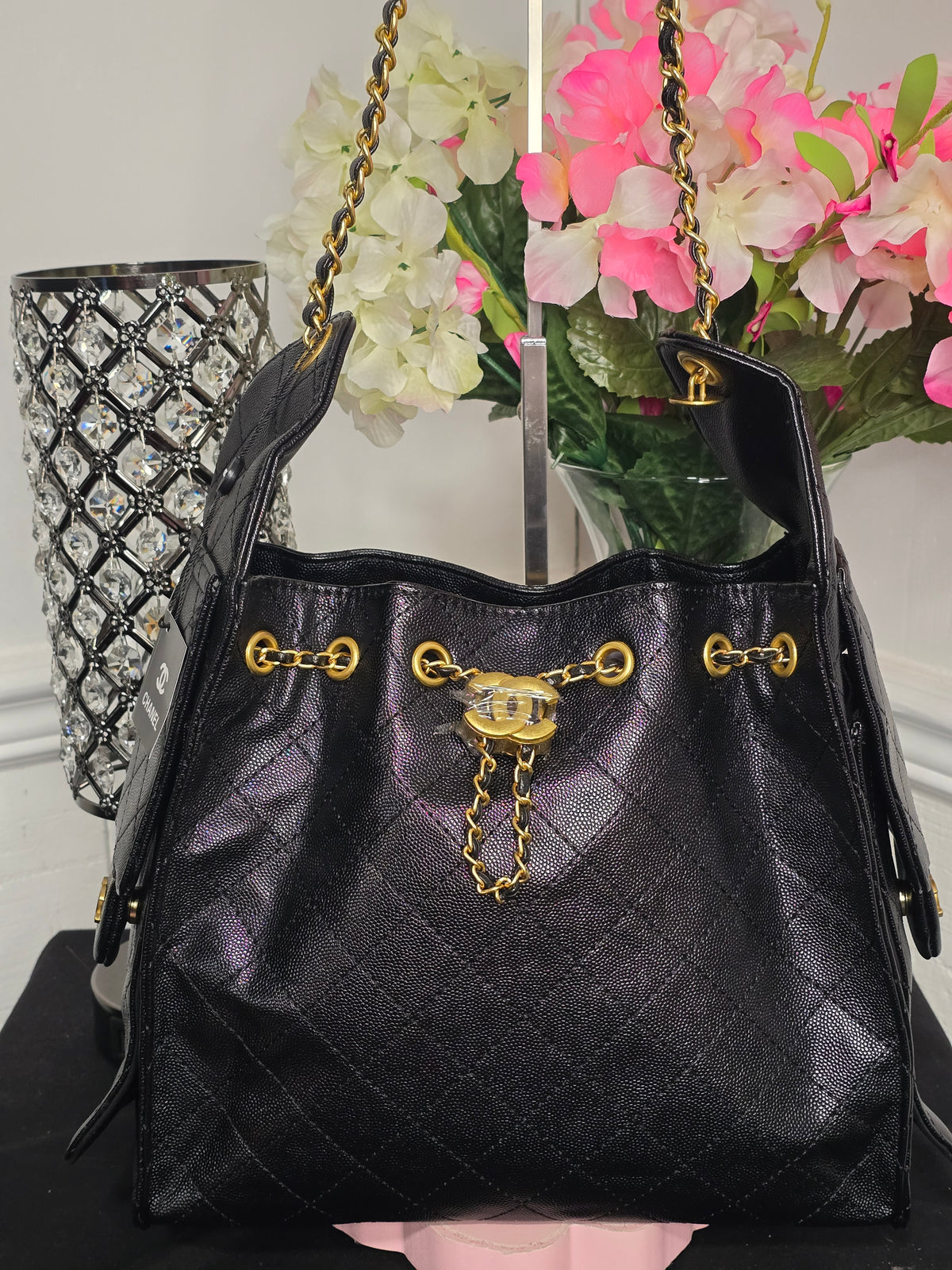 BACK IN STOCK Black with Gold Hardware Handbags (FINAL CLEARANCE SALE)
