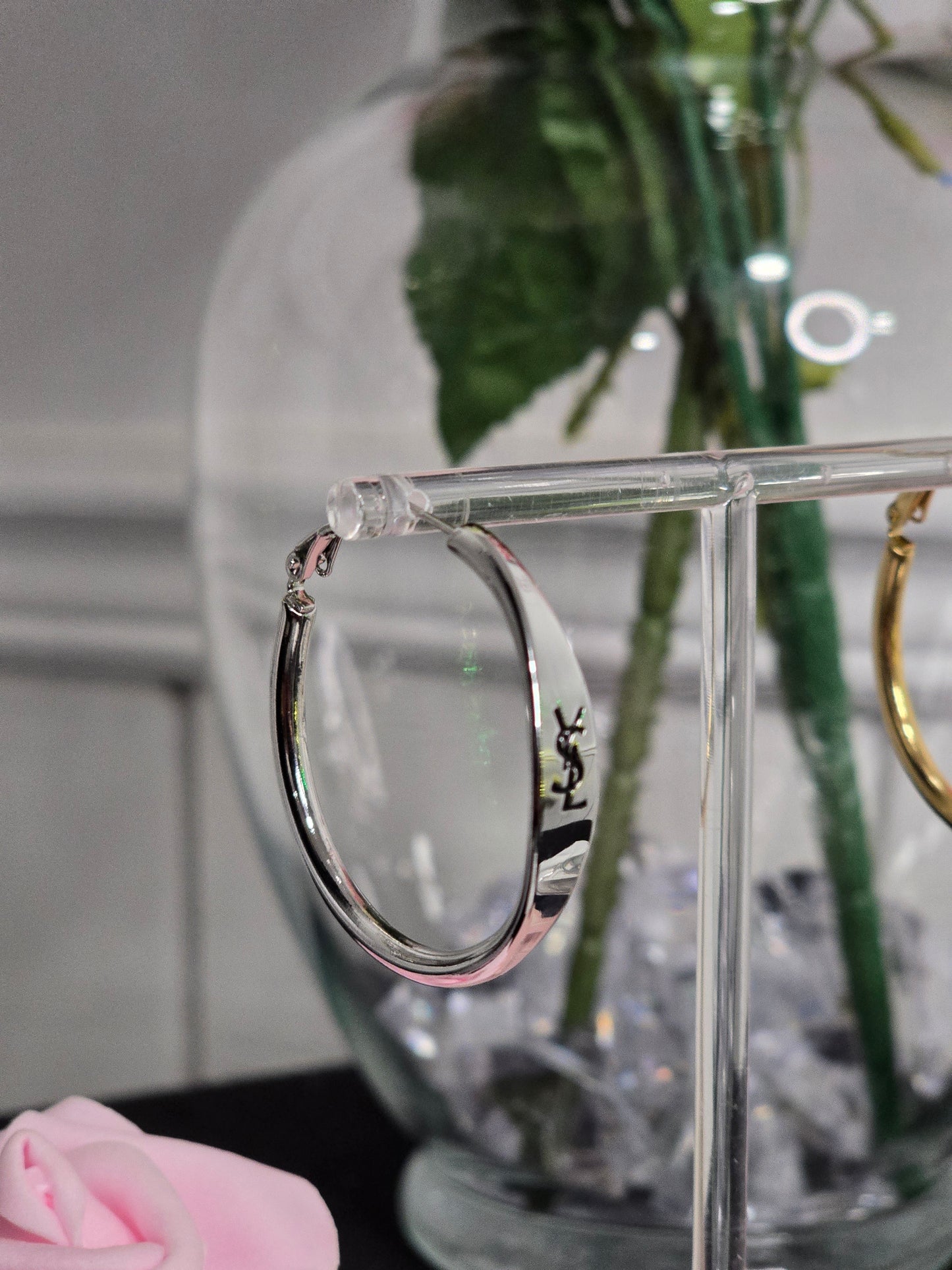 Gold or Silver Stainless Steel Hoop Earrings (ON SALE)