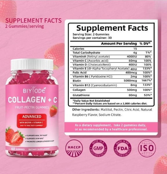 Collagen Fruit Pectin (60 Gummies)