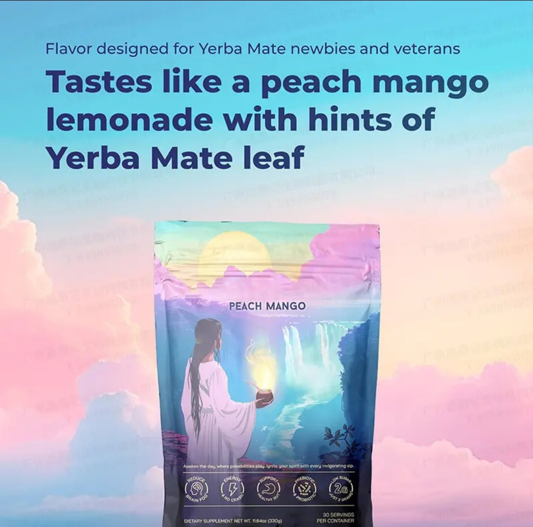 Yerba Magic Tea Powder (Peach Mango-30 Servings)