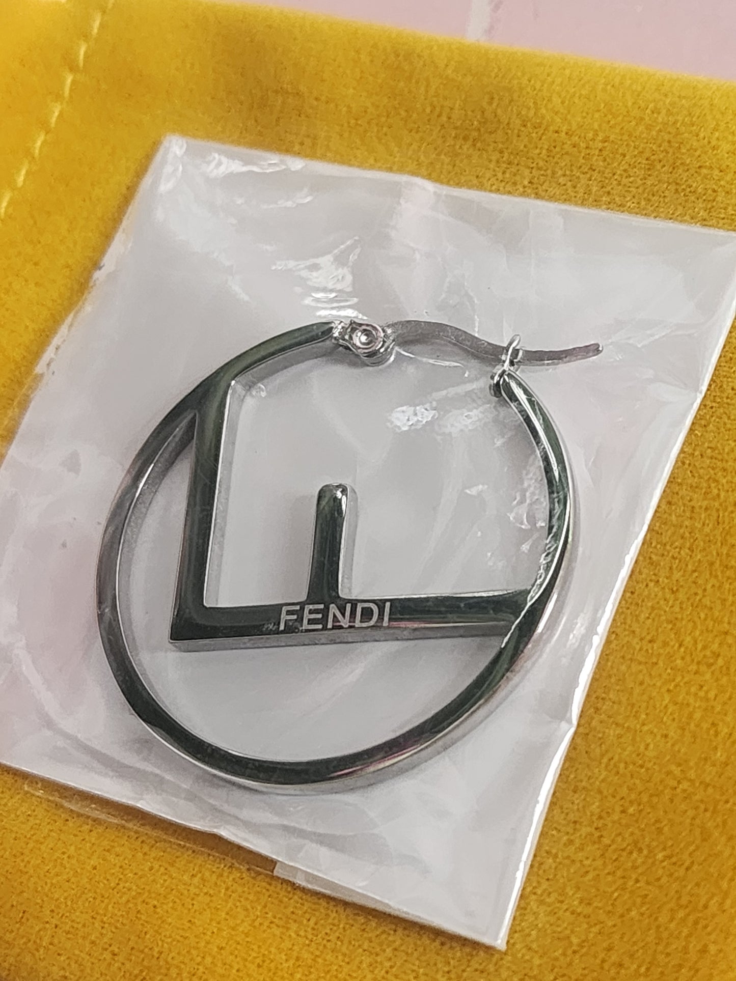 Stainless Steel Hoop Fashion Earrings (Available in Gold or Silver) (ON SALE)