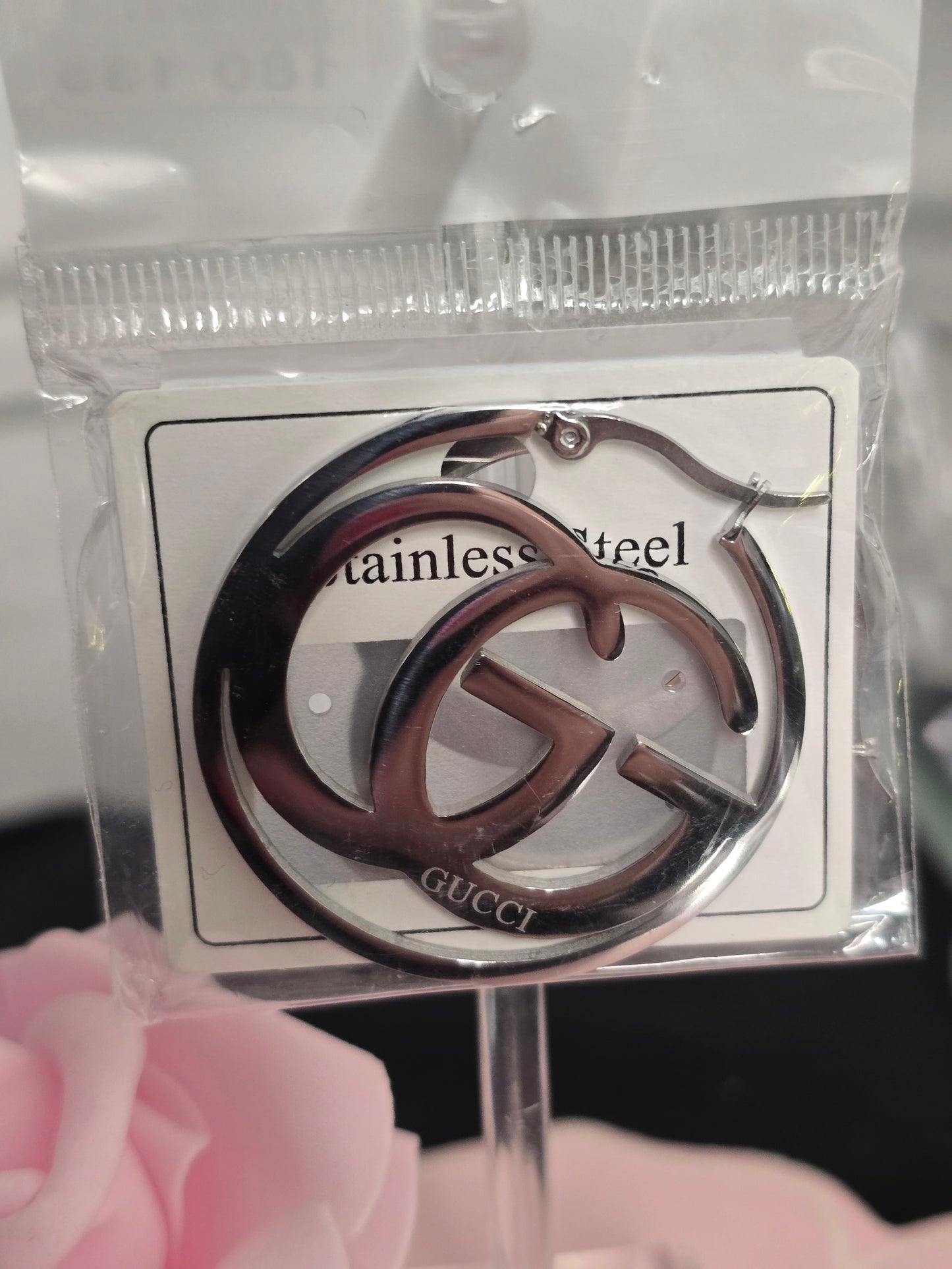 Stainless Steel Hoop Fashion Earrings (Available in Gold or Silver) ON SALE