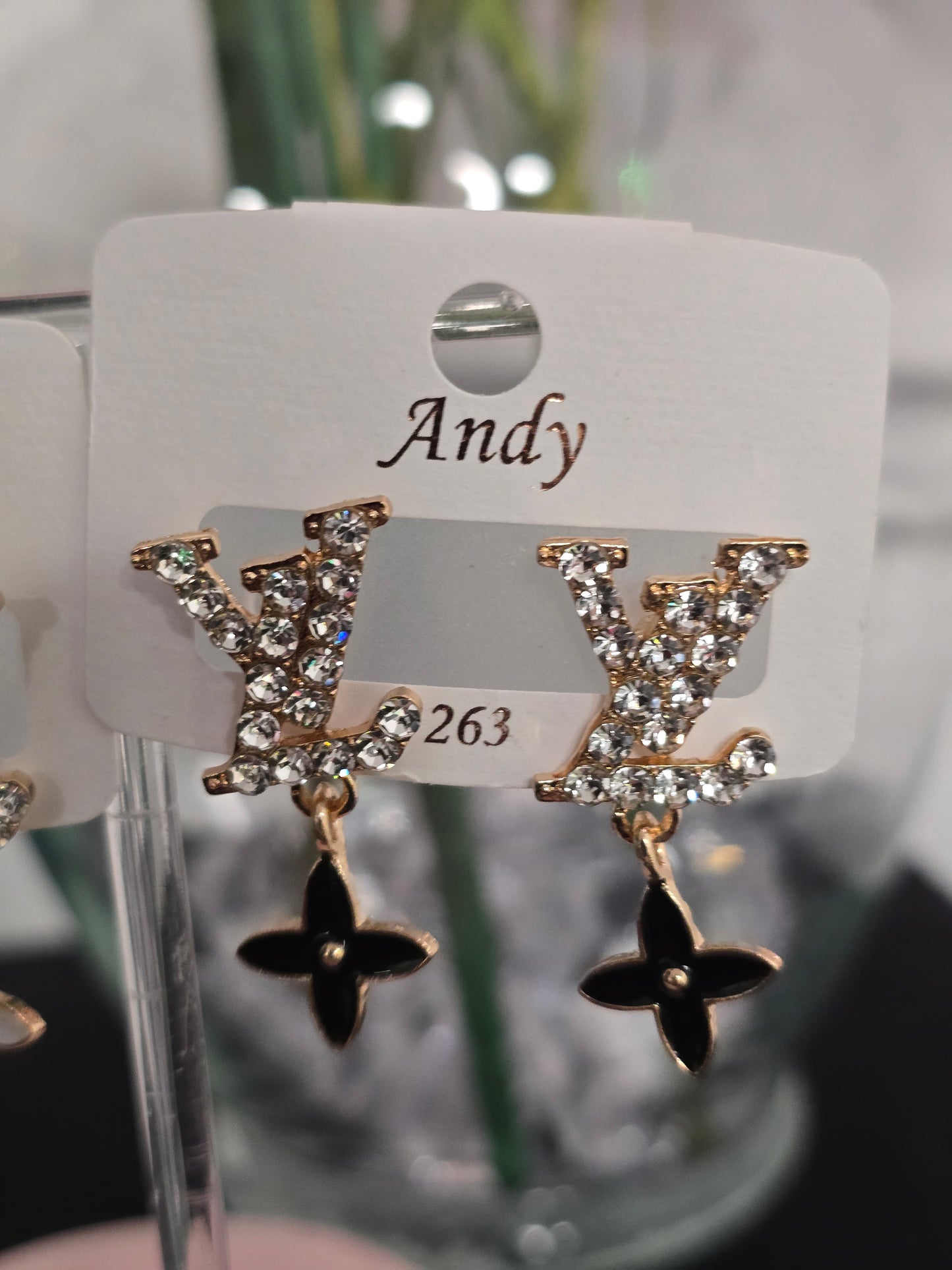 NEW Gold or Silver Rhinestone Earrings