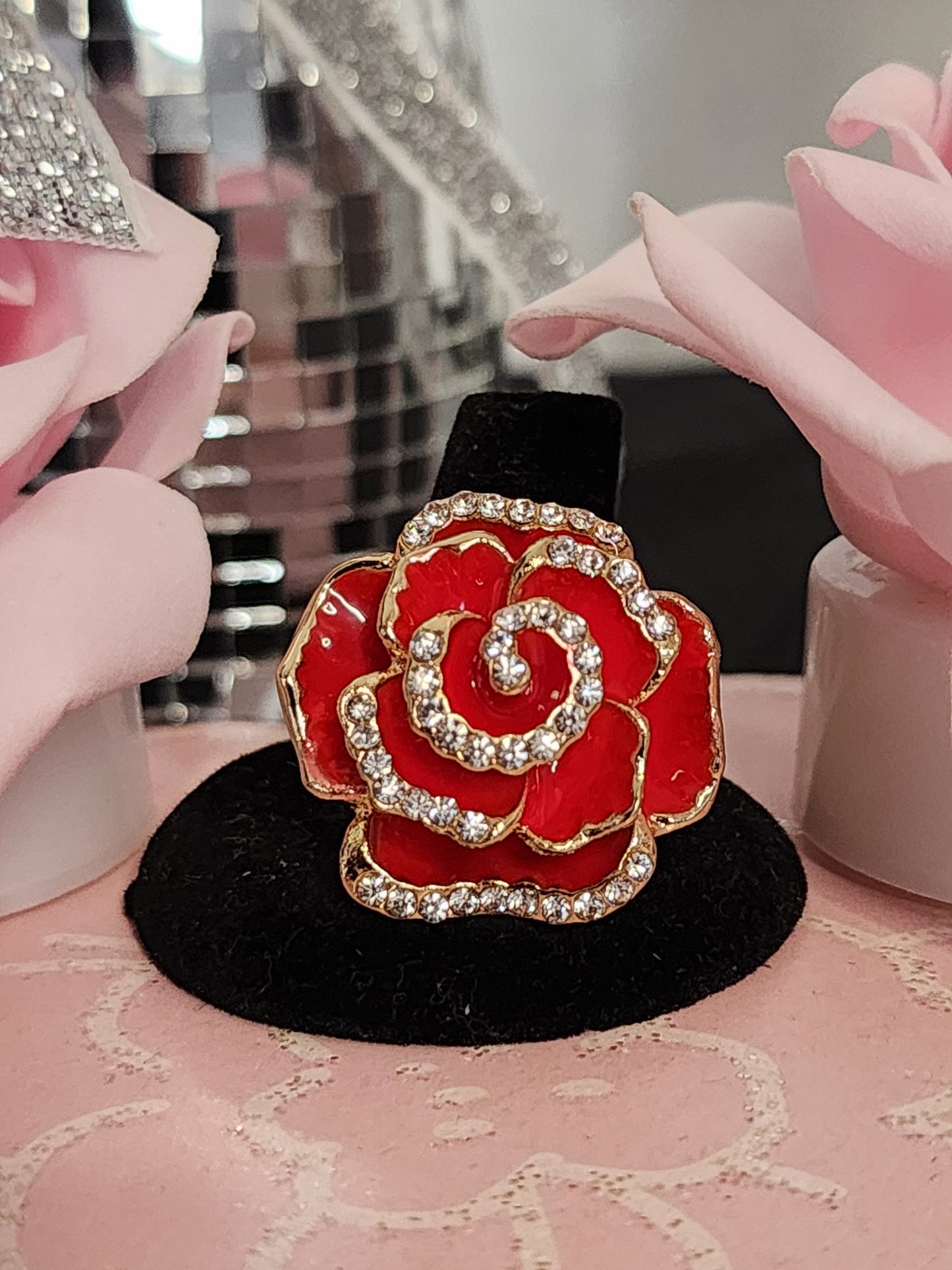 Rose Red Gold Ring