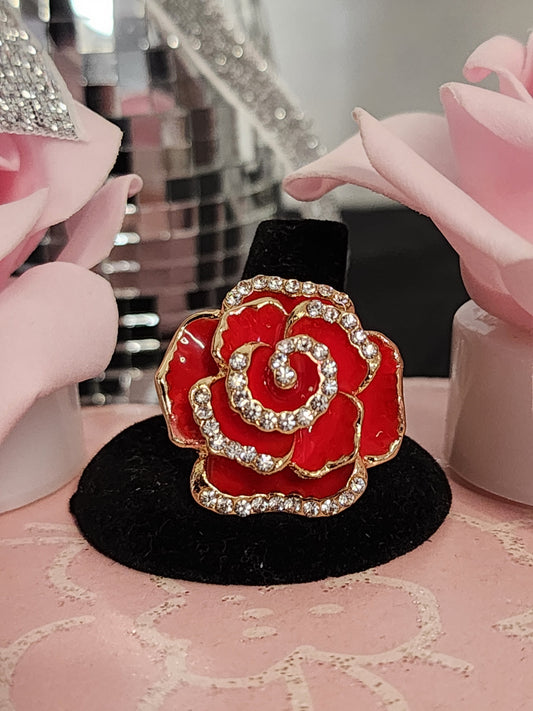 Rose Red Gold Ring