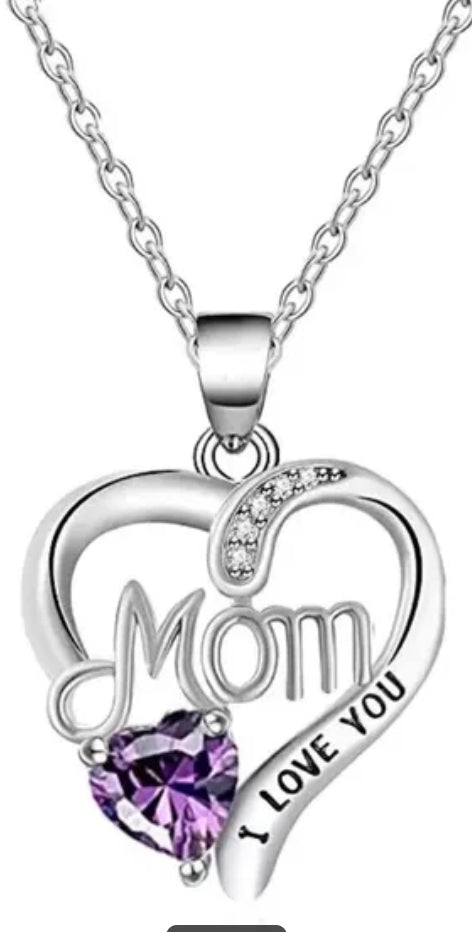I LOVE YOU MOM Mother's Day Necklaces