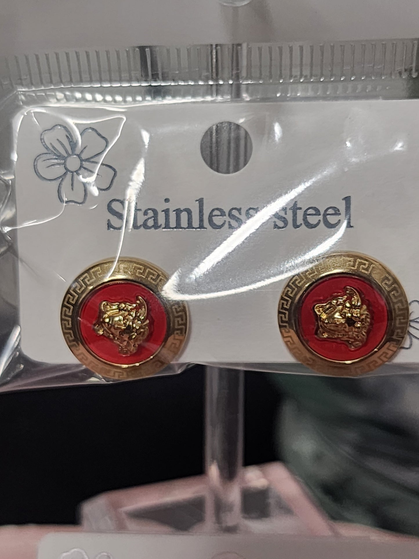 Gold Stainless Steel Earrings