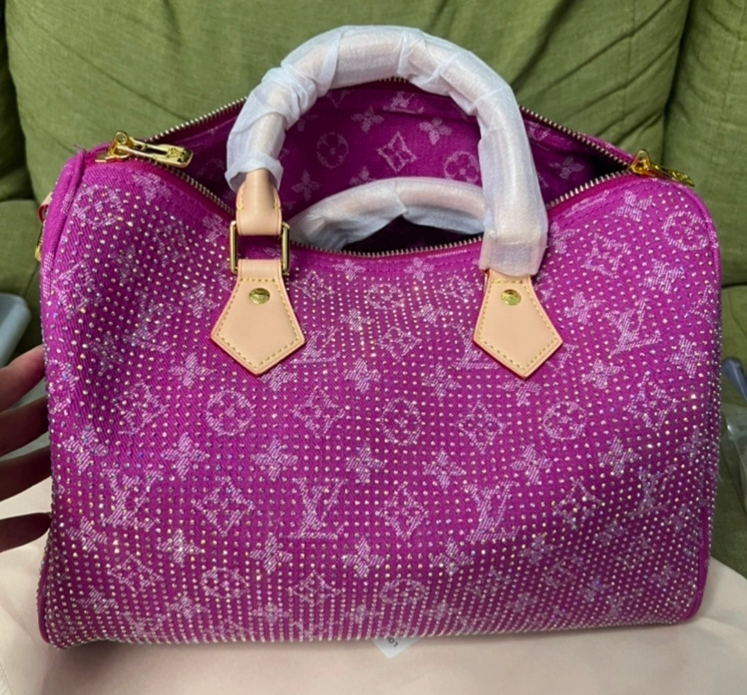 NEW Rhinestone Speedy Style 30 Handbags (ON SALE)