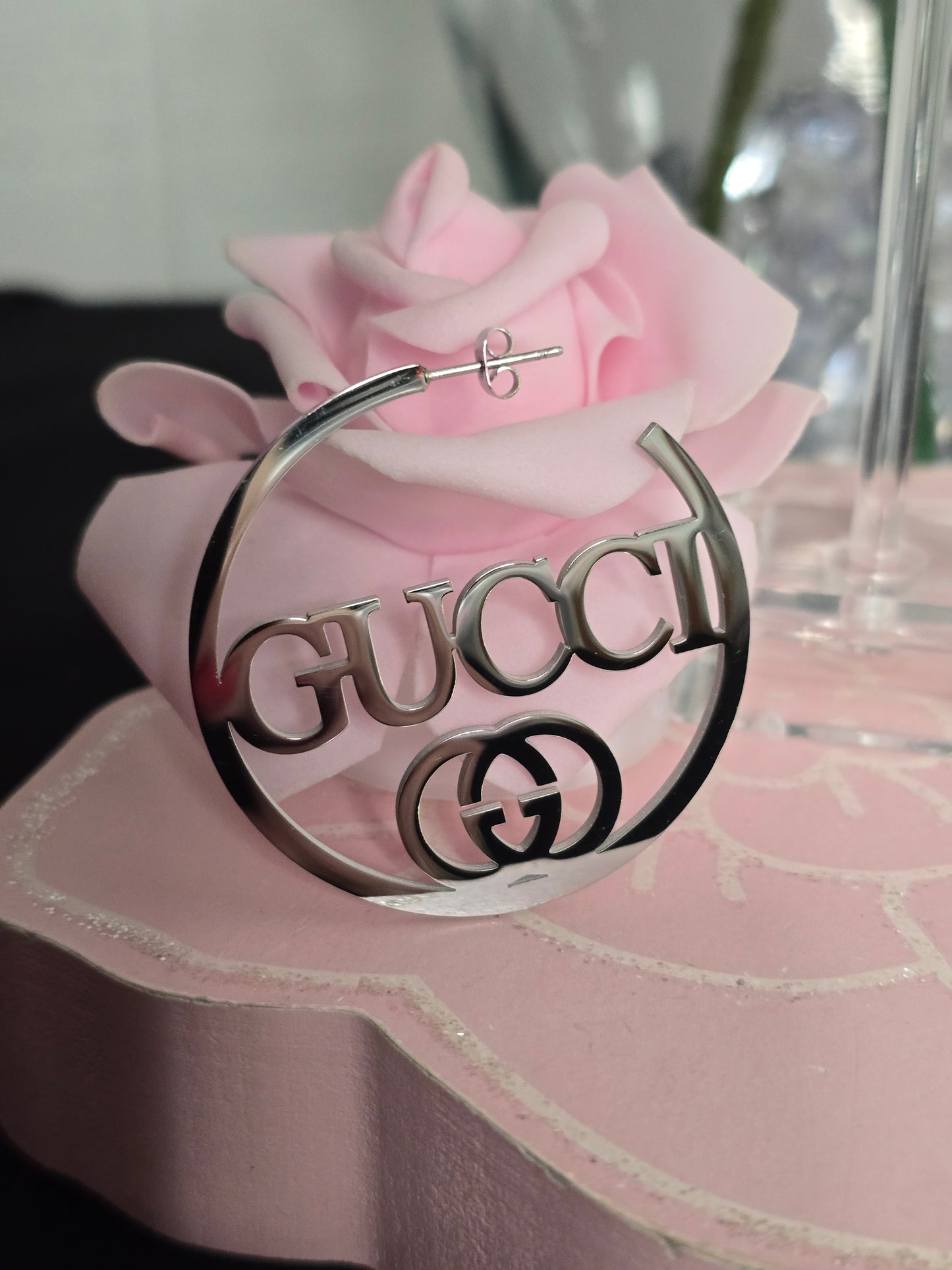 Stainless Steel Hoop Fashion Earrings (Available in Gold or Silver) ON SALE