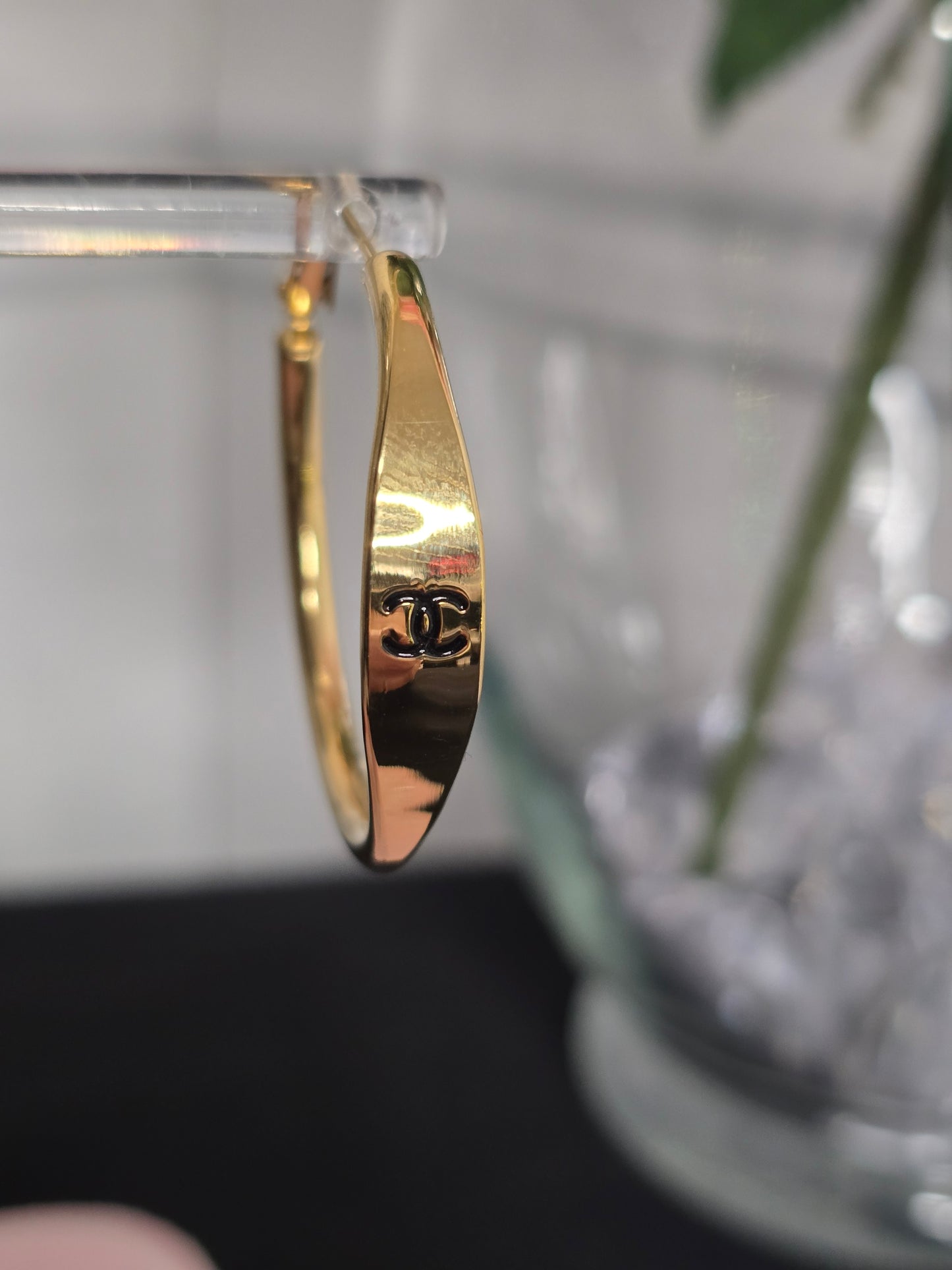Gold or Silver Stainless Steel Hoop Earrings (ON SALE)