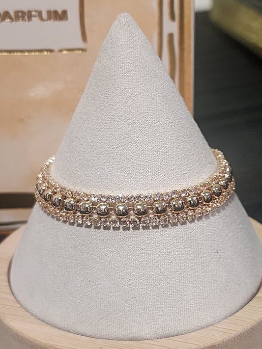 Gold or Silver Multi-Layered Tennis Bracelets