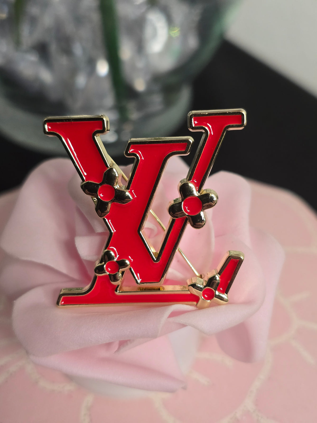 Gold or Silver Rhinestone Brooches (Handmade)