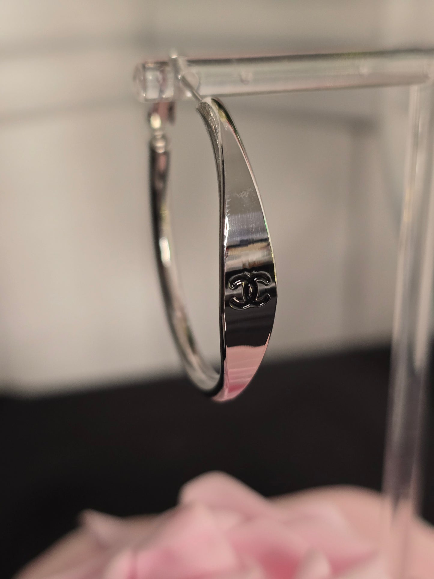 Gold or Silver Stainless Steel Hoop Earrings (ON SALE)
