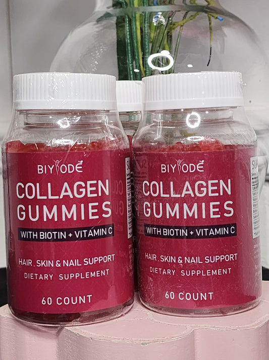 Collagen Gummies with Biotin and Vitamin C (Hair, Skin & Nails Support) 60 Count