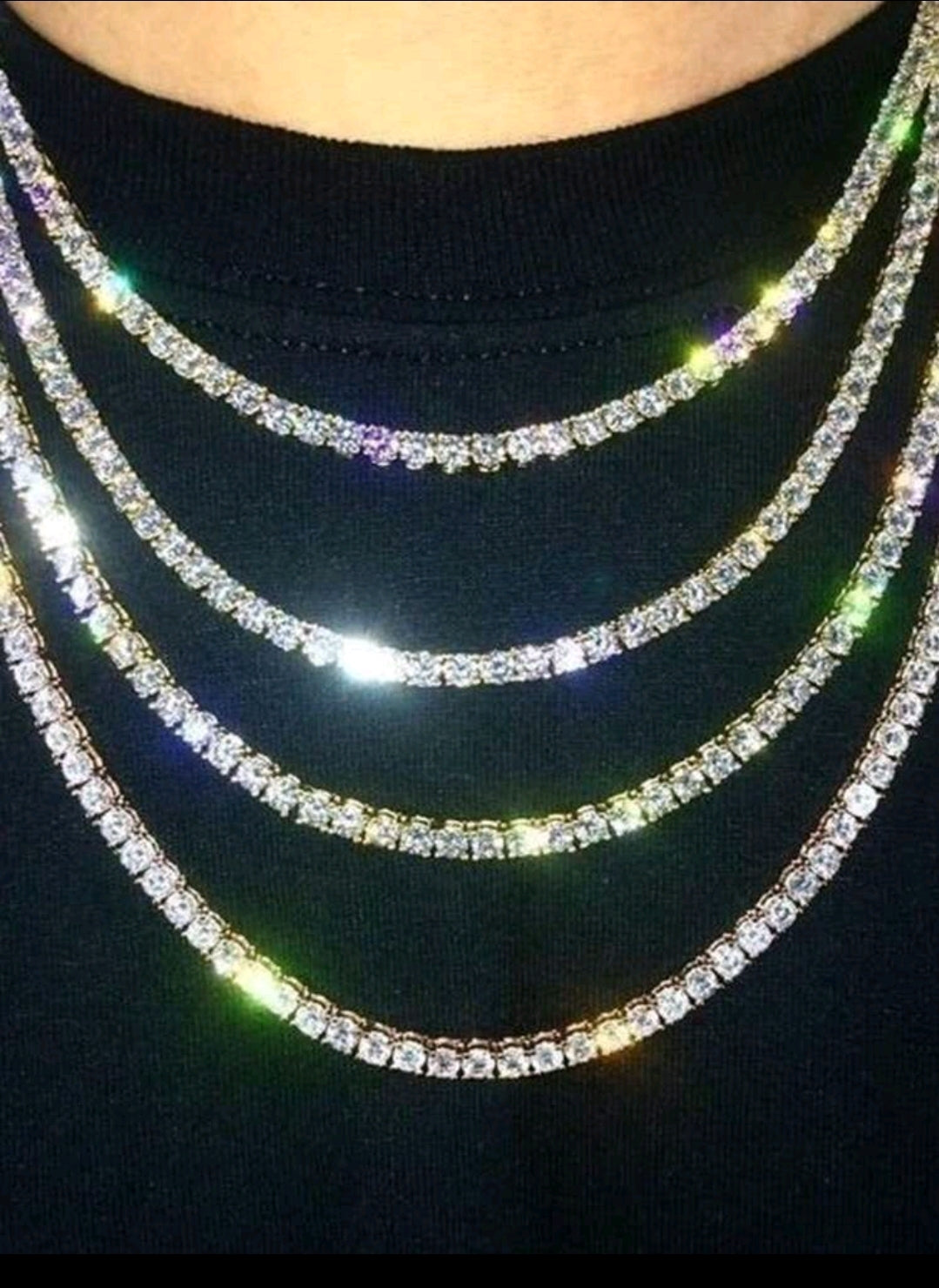 Gold or Silver 20 inch Tennis Chains