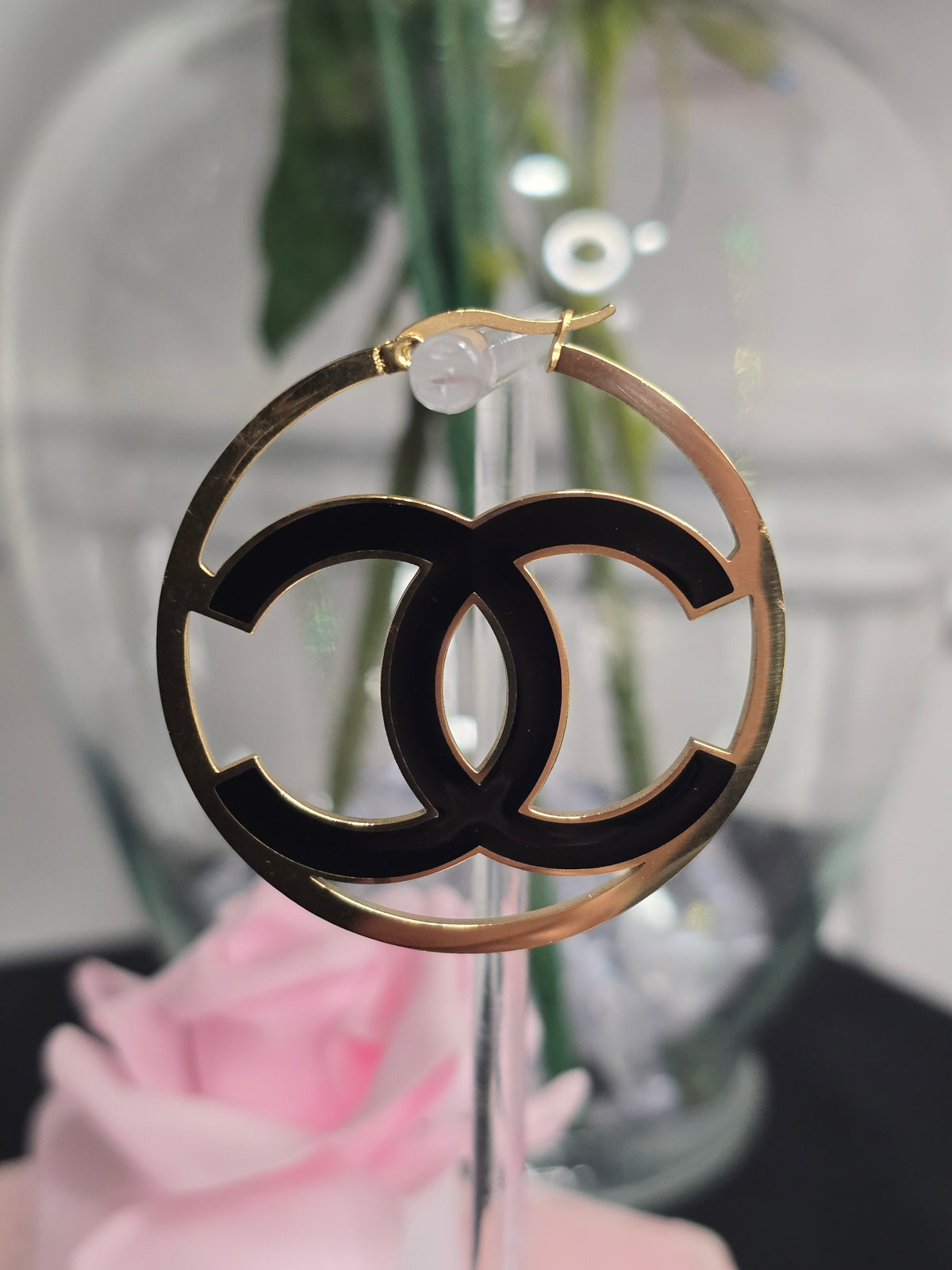 Stainless Steel Hoop Fashion Earrings (Available in Gold or Silver) ON SALE