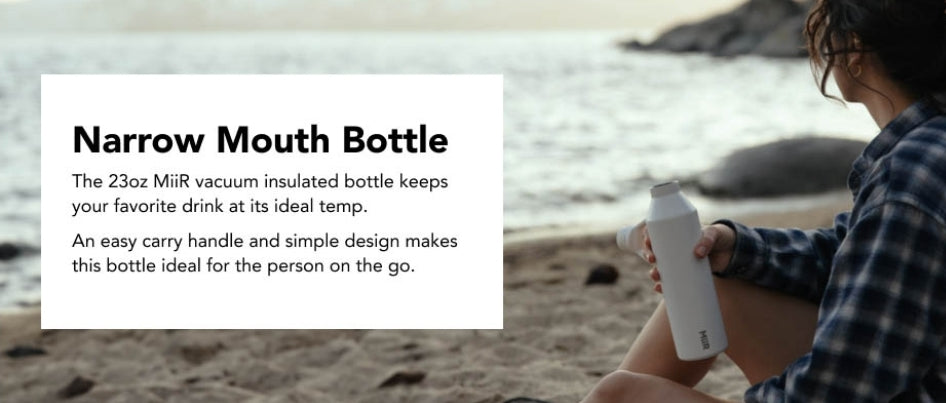 MiiR, Insulated Narrow Mouth Bottle, 23 Oz (WHITE)