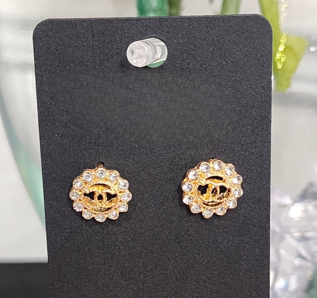 Dainty Gold and Silver Earrings