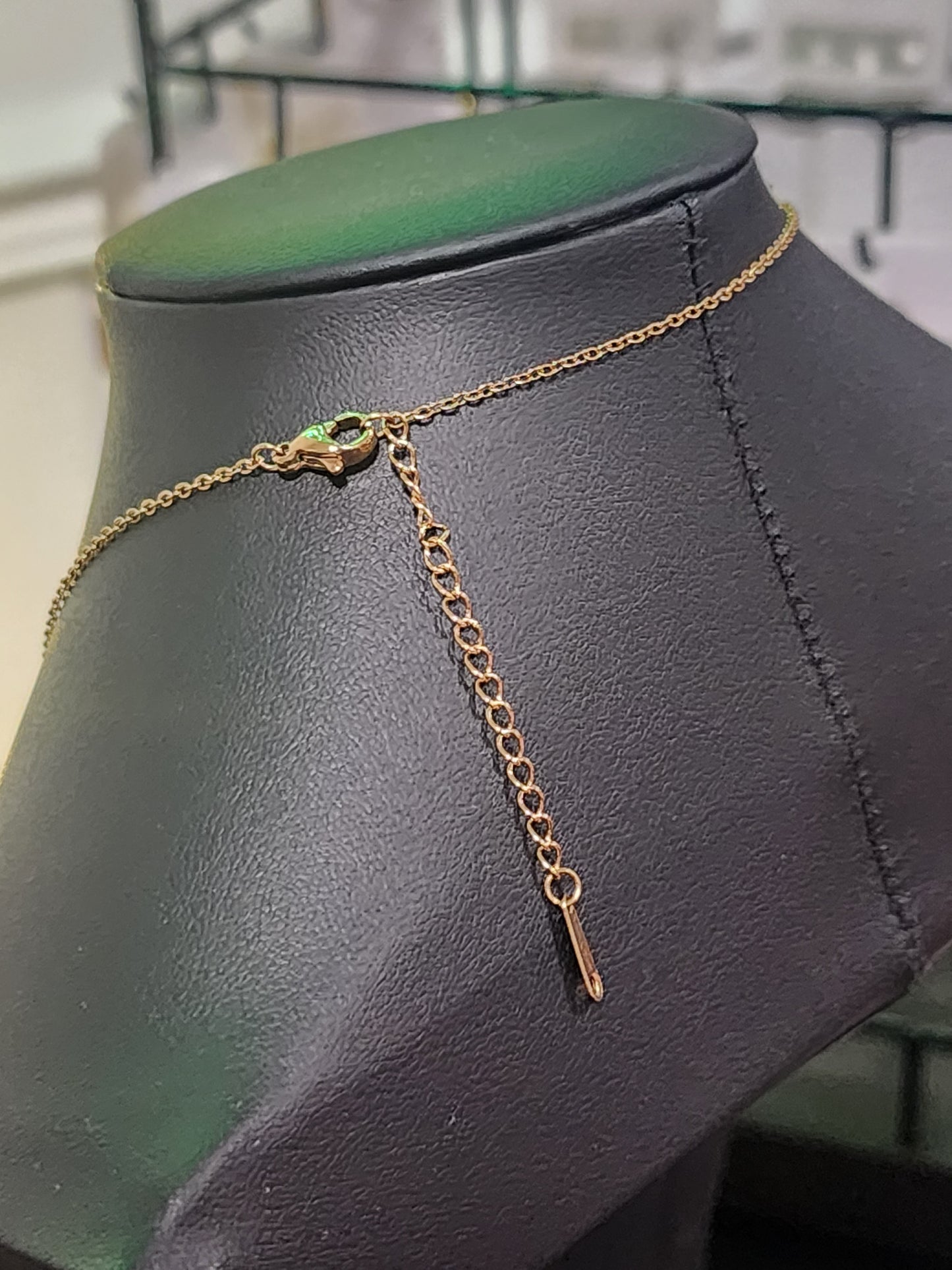 Gold Stainless Steel Cross Pendant Necklace