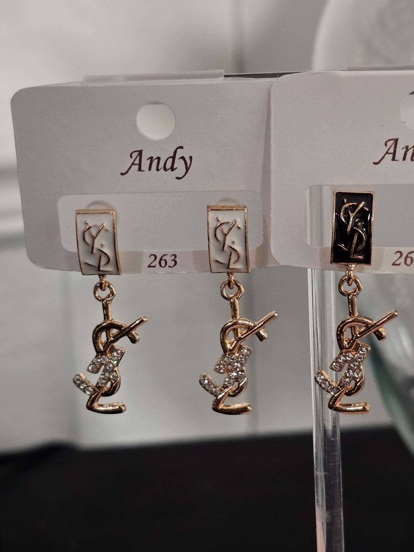 NEW Gold or Silver Rhinestone Earrings