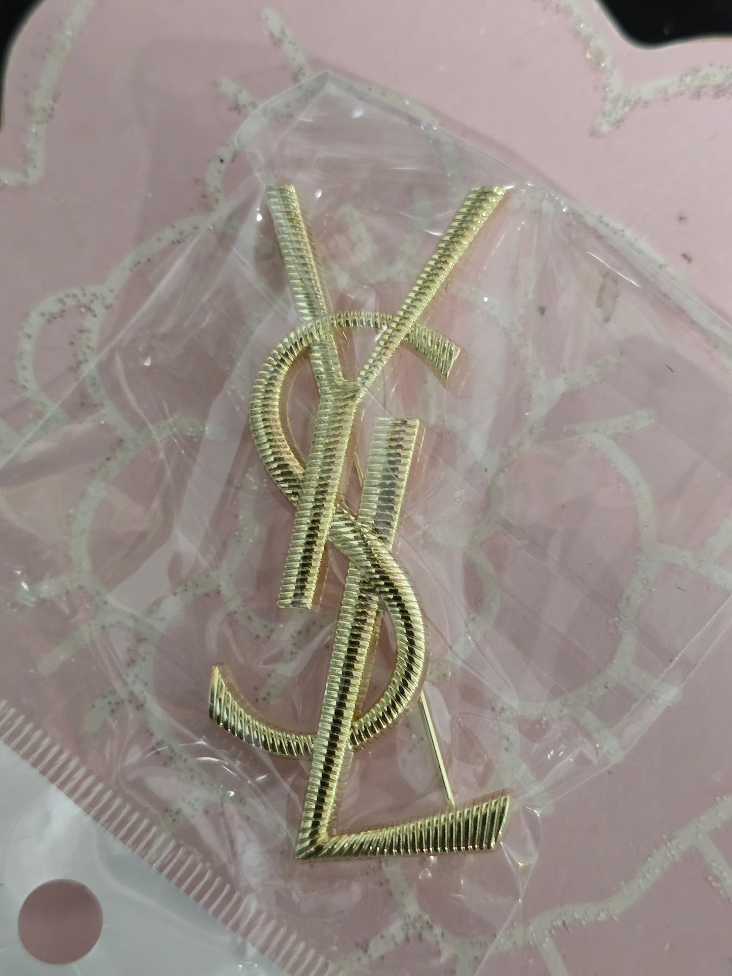 Gold or Silver Rhinestone Brooches (Handmade)