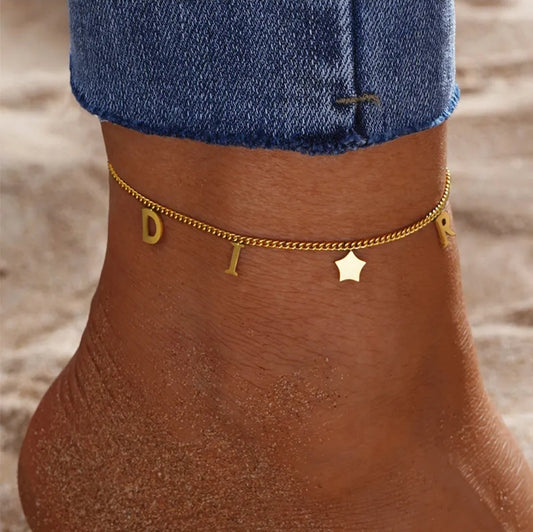 Fashion Stainless Steel Gold and Silver Anklets